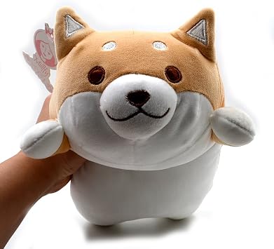 Millffy New Cute Shiba Inu Plush Stuffed Toys Super Soft Chai Dog Plush Pillow Dog Ass Pillow Childrens Toys Brown Corgi 35cm 137inch