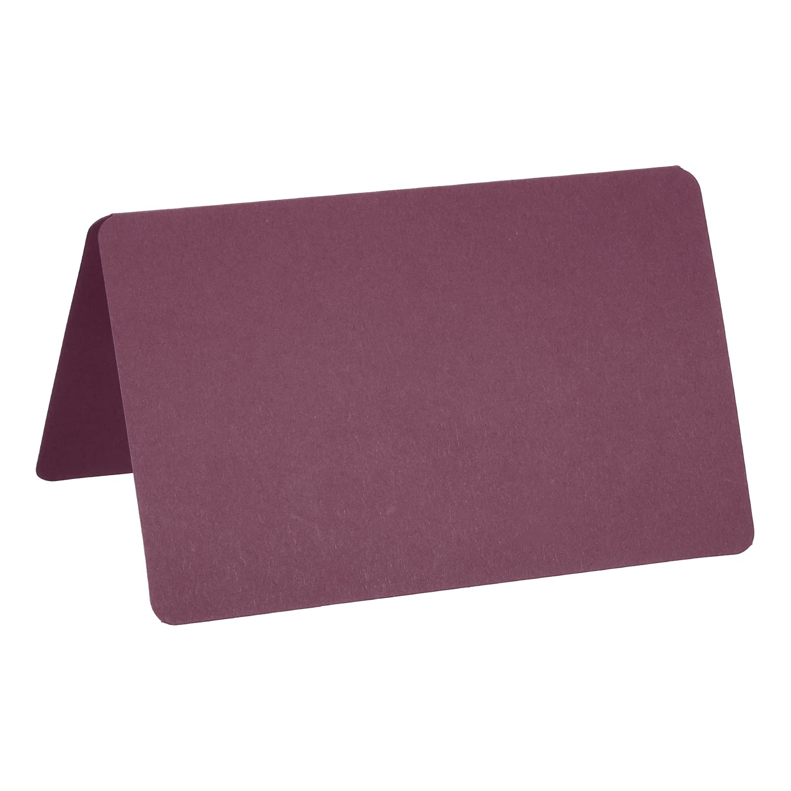 PATIKIL Greeting Cards,100Pcs Favor Decor Foldable Blank Card for Wedding, Party, DIY Decoration, Table Name Place Cards, Burgundy Card Paper