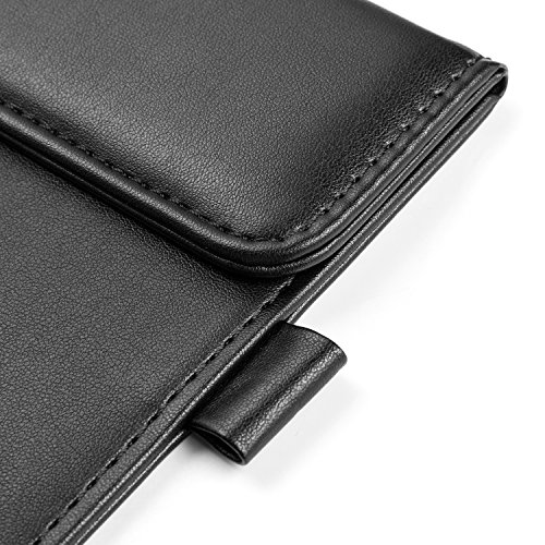 Nekmit PU Leather Letter Size Office Clipboard Business Meeting Magnetic Writing Pad-Black - Thumbnail 2