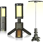 14000mAh Rechargeable Telescopic LED Camping Light - 6000LM Dimmable Magnetic Lantern, IPX5 Waterproof, Portable Power Bank,