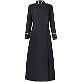 Faltern Women Clergy Robe Church Cassock Minister Gown Choir Pastor Costume Outfit Pulpit Service Vestment Dress