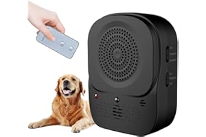 Zigzagmars Anti Barking Device, 4 Modes Ultrasonic Dog Bark Control Box, Rechargeable Bark Deterrent for Dogs, Waterproof Indoor & Outdoor Use for Effective Dog Training & Behavior Correction