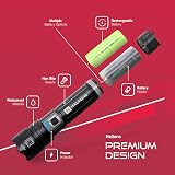 Haltons 10,000 Lumens Rechargeable Torch USB-C Tough Waterproof LED Spotlight view 4