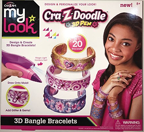 Cra-z-doodle 3d bangle bracelets