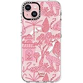 CASETiFY Clear iPhone 15 Plus Case [Not Yellowing / 6.6 ft. 3X Military Grade Drop Protection/Magsafe] - Cheetah Paradise Pink - Clear