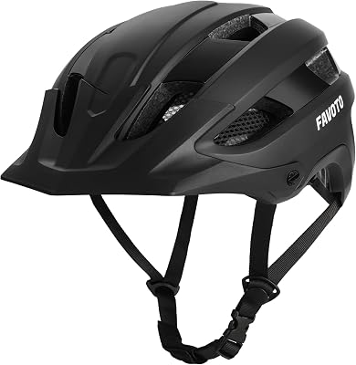 Casque Vélo VTT avec Visière Amovible, Léger pour Homme