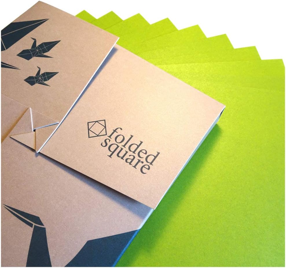 Lime Green Origami Paper | 100 Sheets, 15cm Square