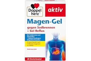 Doppelherz Stomach Gel - Medical Device for Heartburn, Acid Reflux + Acid-related Stomach Problems - 20 Portion Bags