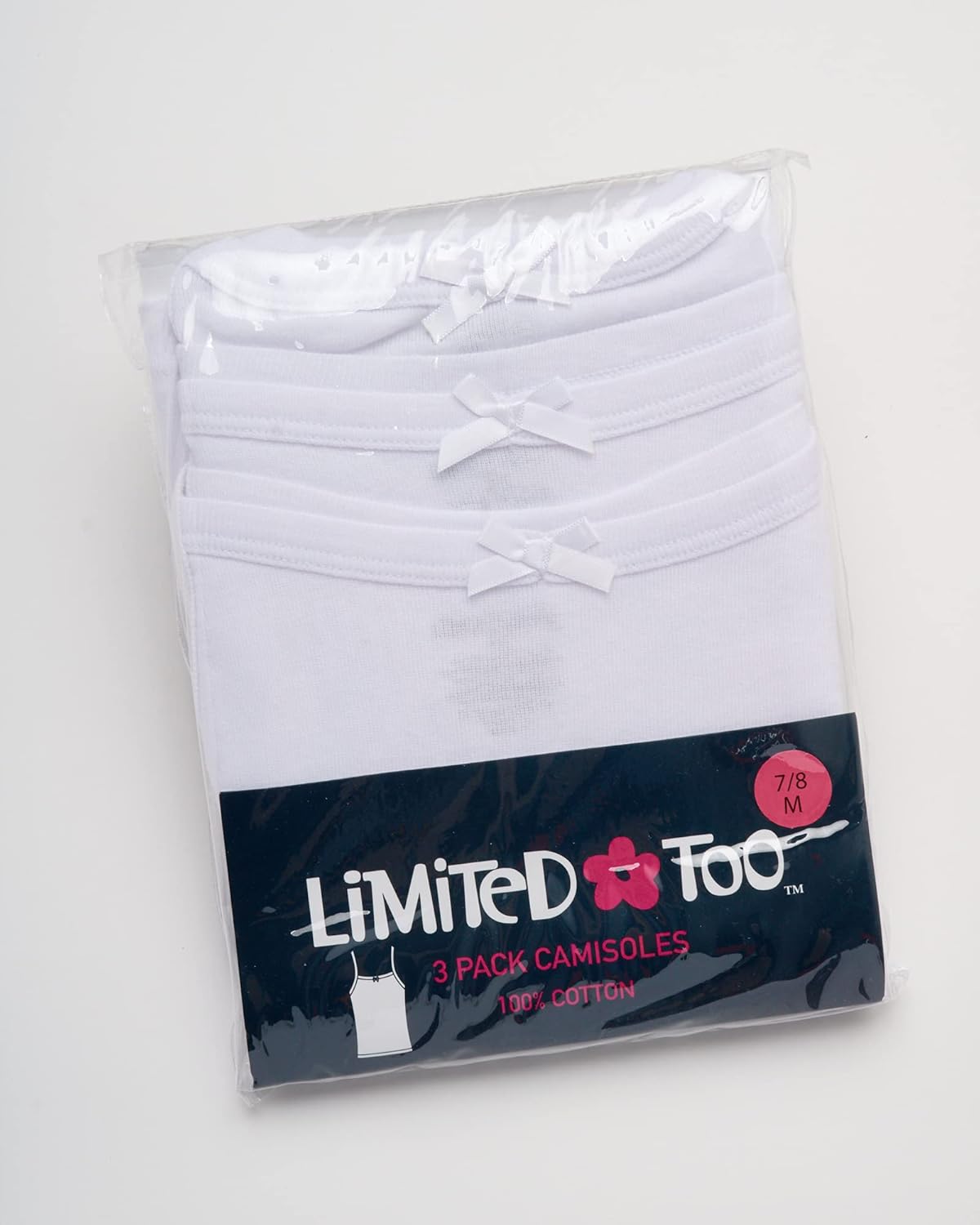 Limited Too Girls' Undershirt - 6 Pack Cotton Camisole Tank Top (Toddler/Little Girl/Big Girl): Clothing