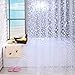 NTT PEVA Shower Curtain Liner 72X72 Inches Waterproof Home Hotel Apartment Decor Windows Bathroom Curtain Set, Cobblestone Clear Shower Curtain