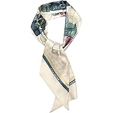 COACH womens Stacked Tabby Printed Wide Silk Skinny