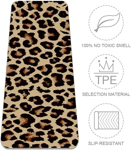 leopard yoga mat