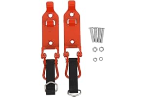 2 Pcs Roof Rack Shovel Holder, Heavy Duty Metal Rubber Clamp Mount Kit for Car Truck Garage, Wall Mount Shovel Storage with Z