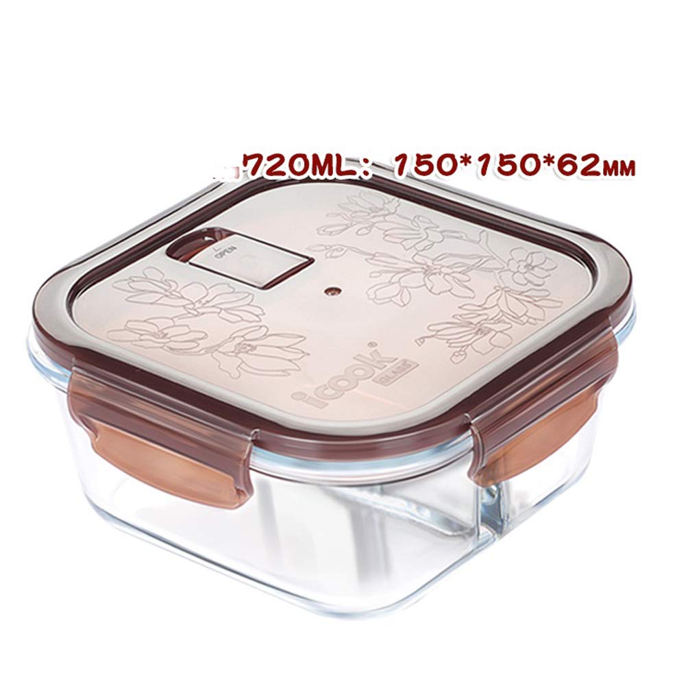 Yvonnelee Recipiente de Cristal con Tapa Meal Prep tarros ...