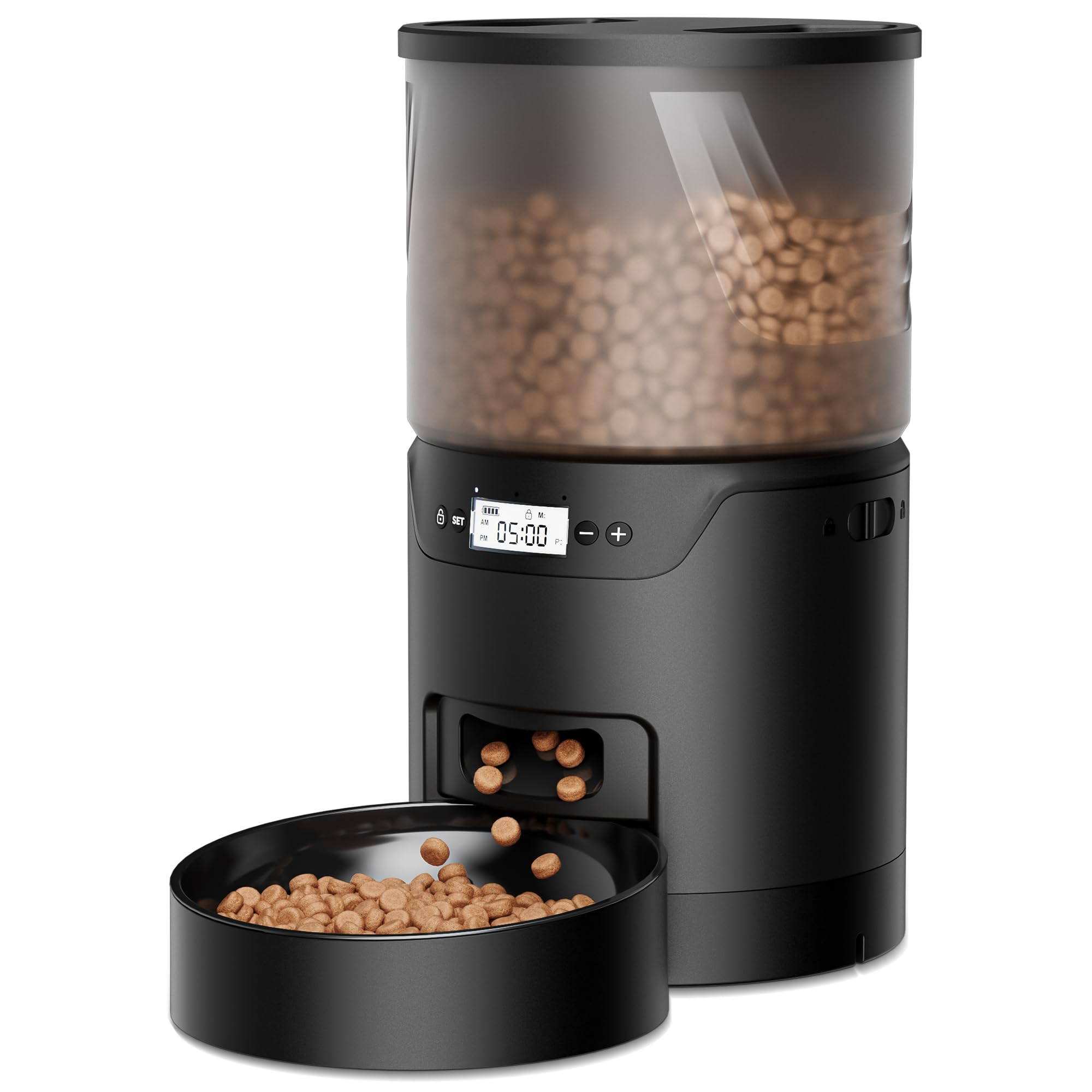 Photo 1 of IMIPAW PET Automatic Cat Feeder: 3L Auto Food Dispenser with Timed Feeding| 6 Meal Programmable& 1-20 Portion Precise Control- Easy to Clean & Setup for Cat Indoor| Desiccant Bag Keep Food Fresh