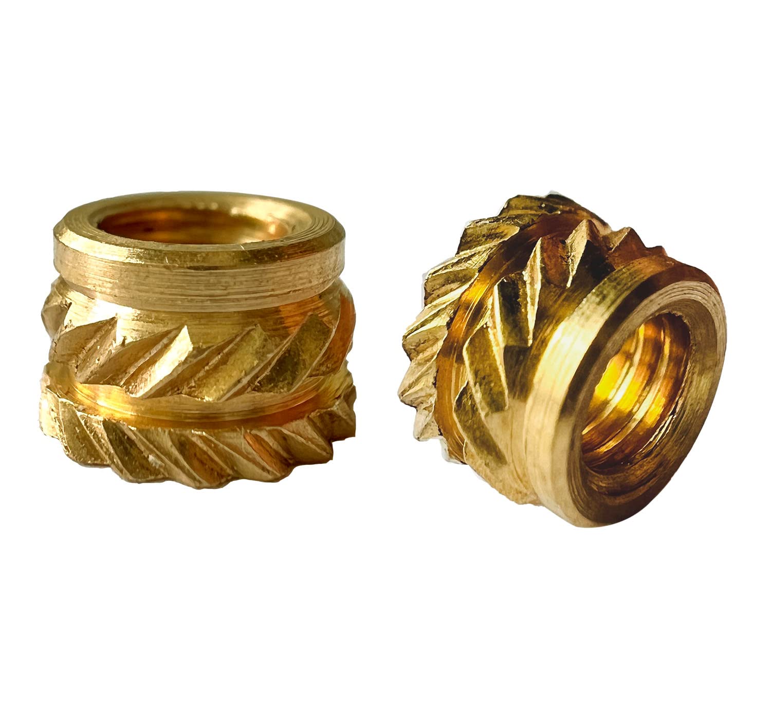 ShineNow Threaded Heat-set Inserts Brass for Printed Plastic Parts M4 Short 50pcs