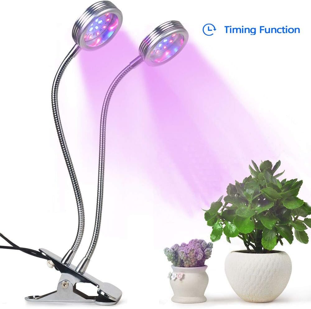 Grow Lights for Indoor Plants, CLTEC 16W 32 LED Bulbs Timming Plant Grow Lamp with