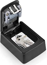 LauCentral Key Safe Wall Mounted 4-Digit Weatherproof Zinc Alloy Outdoor view 3