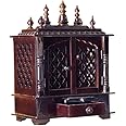 Kamdhenu art and craft Wooden Temple/Home Temple/Pooja Mandir/Pooja Mandap/Temple for Home (18PJ)