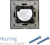 CNBINGO Touch Light Switch Black 1-Gang 1-Way Glass Panel 240V 500W view 7