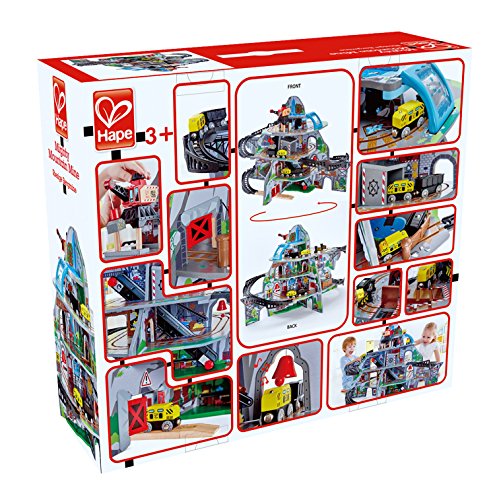 Hape Kids Wooden Railway Mighty Mountain Mine Set