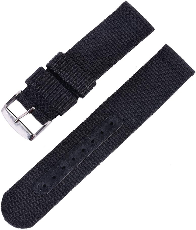 Wingbind Waterproof Canvas Watch Strap Band Outdoor Watch Replacement Strap Band 18mm 20mm 22mmm 24mm for Women and Men