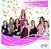 QTni Bachelorette Party Photo Booth Prop Set of 21 with Real Gold Glitter on Super Thick 400 GSM Glossy Cover Cardstock Paper