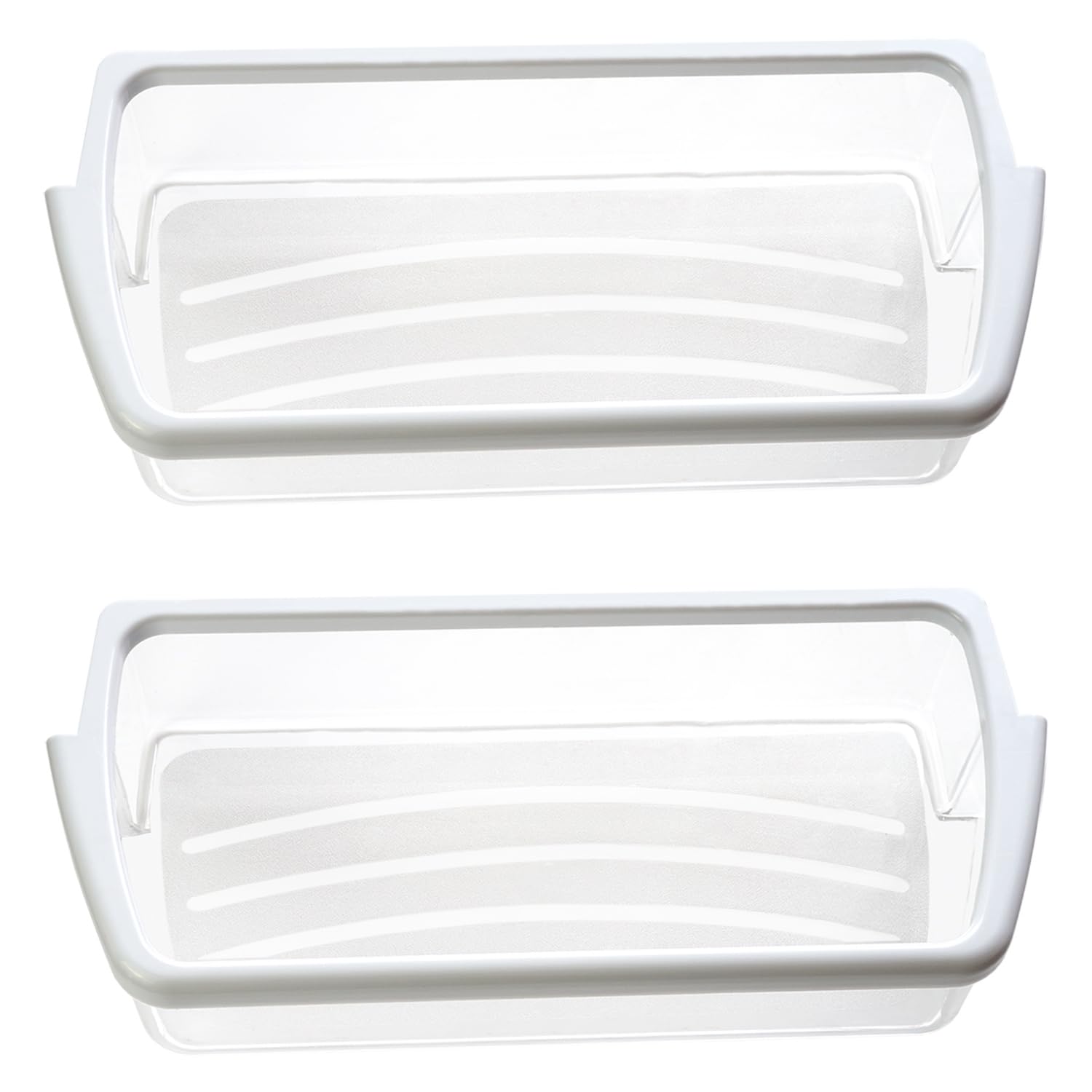 Photo 1 of 2 Packs Refrigerator Door Shelf Bin Compatible with Whirlpool WRS322FDAB05 WRS322FDAM00 WRS322FDAM03 WRS322FDAM04 WRS322FNAM00 WRS322FNAM01 WRS322FNAW00 WRS325FDAB06 WRS325FDAM04 WRS325FDAT04