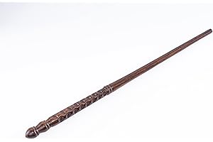 Handicraftviet Round Wand, Hand – Carved Wooden Wizard Wands for Magical Adventure, 15In Wood Wands for Child and Adult, Great Party Costume Accessory for Halloween Cosplay