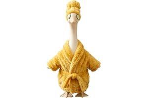 Porch Goose Outfit for 23" H Statue, Summer Outdoor Decor Garden Statue Clothes Lovely Yard Goose Outfits for All Season, Pat