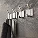 ZUNTO Towel Hook/Adhesive Hooks - Wall Hooks for Hanging Bathroom Stick on Hooks SUS 304 Stainless Steel Brushed, 4 Packs