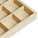 Autoark Sackcloth Stackable 12 Grid Jewelry Tray Showcase Display Organizer,AJ-001
