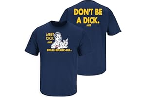 SMACK APPAREL TALKIN' THE TALK Smack Apparel Don't be a D!ck (Anti-Ohio State) T-Shirt for Michigan College Fans (SM-5XL)