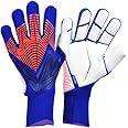 Longjihui Soccer Goalkeeper Gloves Goalie Training Gloves Strong Grip Anti-Slip and Breathable for Adults and Children
