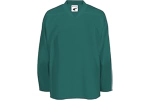 PEAR SOX Pearsox Mesh Polyester Hockey Jersey for Men's - Ice Hockey Athletic Plain Sports Jersey with Pullover Closure, Long Sleeves