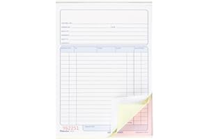 Blueline Sales Orders, 50 Carbonless Numbered Triplicates, English, 5-3/8" x 8" (DC22)