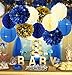 Graduation Decorations 2025 Navy Gold Royal Prince Baby Shower Decorations Furuix Navy Gold Bridal Shower Decorations for 1st Birthday Boy Prince Party Supplies Birthday Decorations