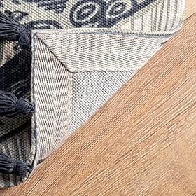 nuLOOM Thomas Paul Printed Octopus Over Board Tassel Area Rug, 3' x 5', Ivory 61C0lxDceDL