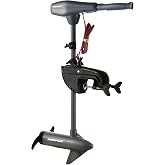 Newport Kayak Series 55lb Thrust Transom Mounted Saltwater Electric Trolling Motor w/LED Battery Indicator (24" Shaft)