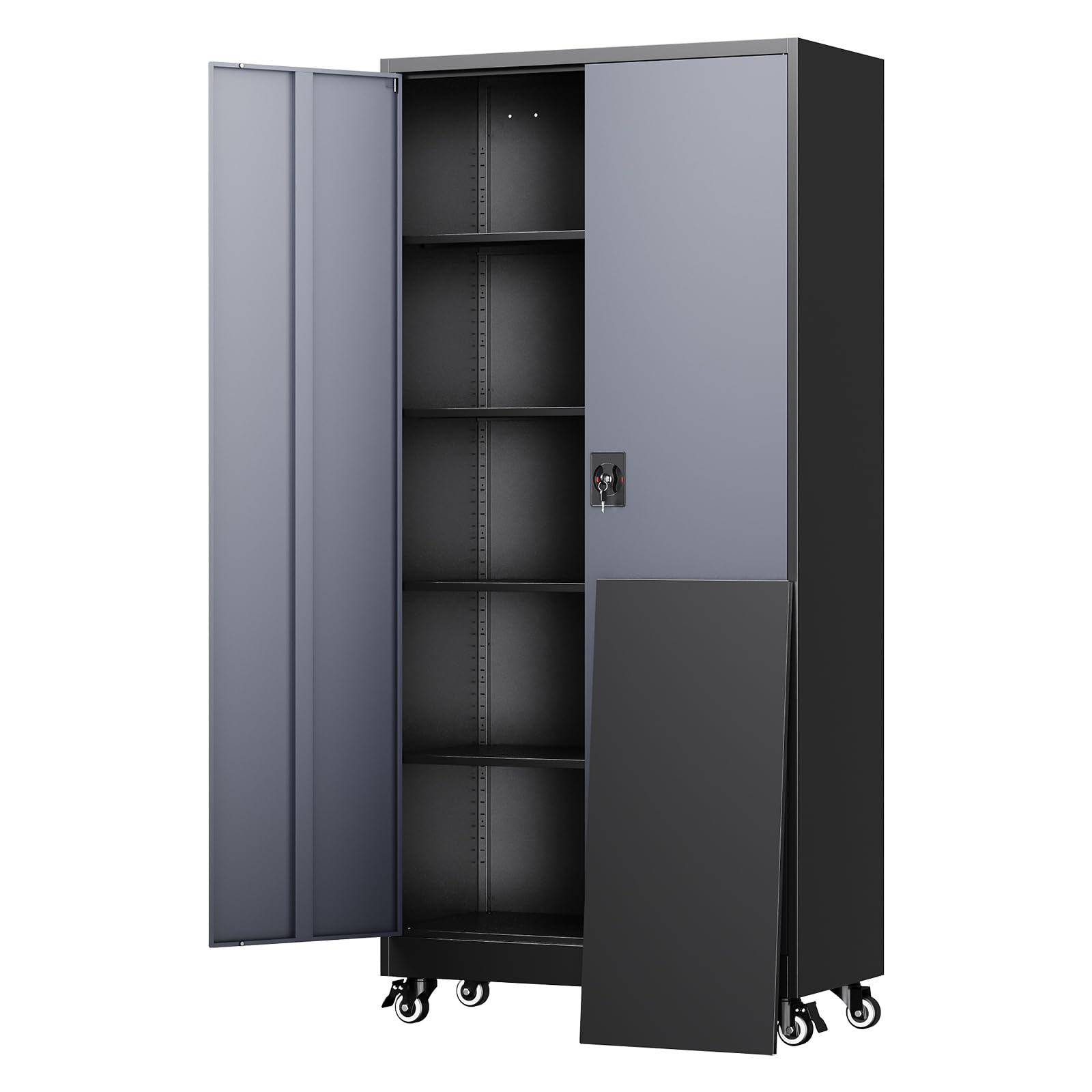 Yizosh Metal Garage Storage Cabinet with Locking