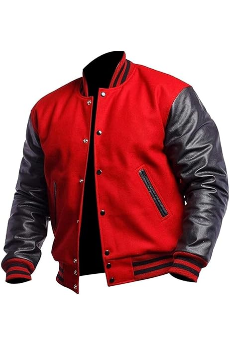 タグ付き　A leather varsity jacket sizeM タグ付きA leather varsity jacket sizeM