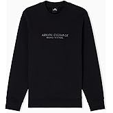 Armani Exchange mens Milano/Ny Zip Crewneck Sweatshirt