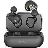 SoundPEATS Truengine SE Dual Dynamic Drivers Wireless Earbuds, Bluetooth 5.0 Headphones with Dual Crossovers, APTX Audio CVC Noise Cancellation Built in Mic, in-Ear Earphones with Charging Case, 27 Hours Playtime