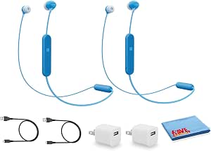 Sony WI-C300 - Auriculares in-ear inalámbricos Bluetooth (2 unidades),  color azul : Electrónica - Amazon.com