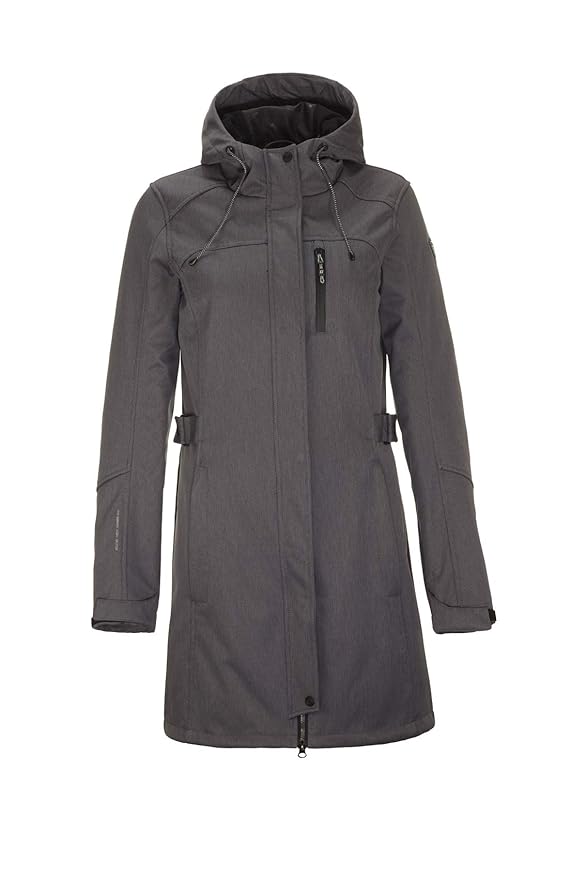 Killtec Damen Merielle Softshellparka mit abzippbarer Kapuze