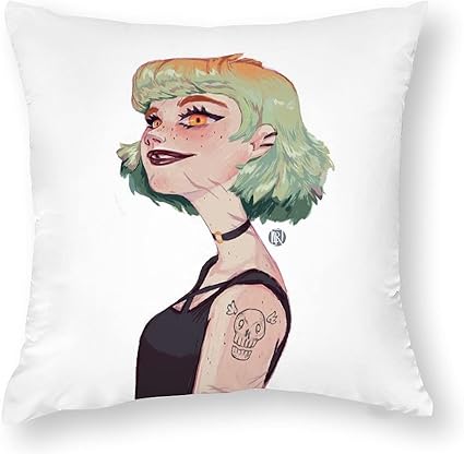 Amazon Nanagoten 抱き枕カバー アイデア カッコイイ女 ぞっとする 抱き枕 かわいい クッションカバー ピローケース 枕カバー まくら 抗菌 柔らかい コットン おしゃれ 背当て飾り 両面 綺麗 お宅 かわいい 萌え ギフト 春夏秋冬 四季 枕カバー 16 16 枕カバー