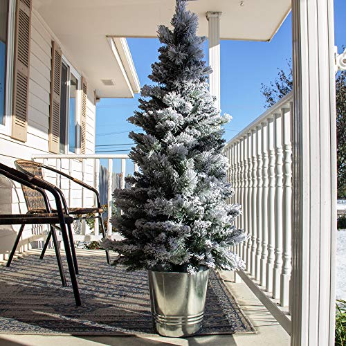 Home Heritage 4.5 Feet Entry Way PVC Pre Lit Artificial Christmas Tree w/Stand