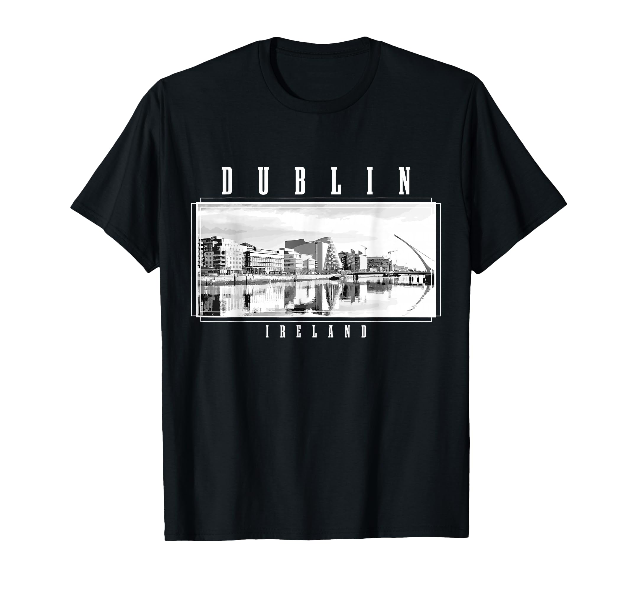 Dublin Ireland Vintage Souvenir Skyline UK Dublin T-Shirt