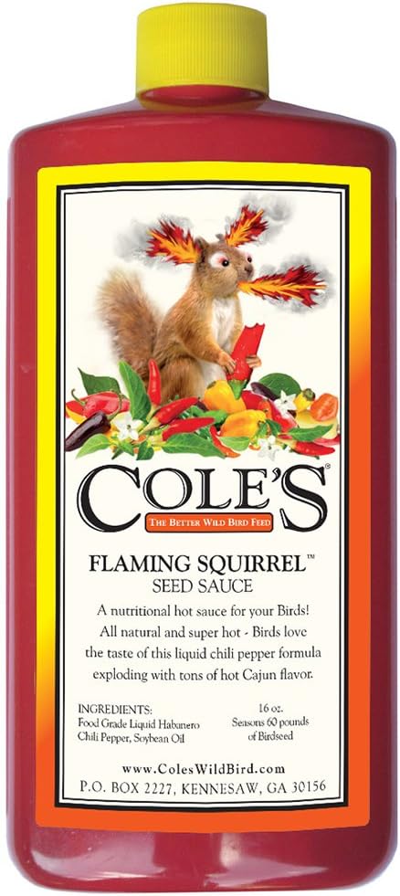 Food - Cole's FS16 Flaming Squirrel Seed Sauce, 16-Ounce