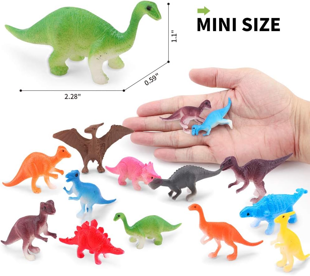 pink dinosaur figurines